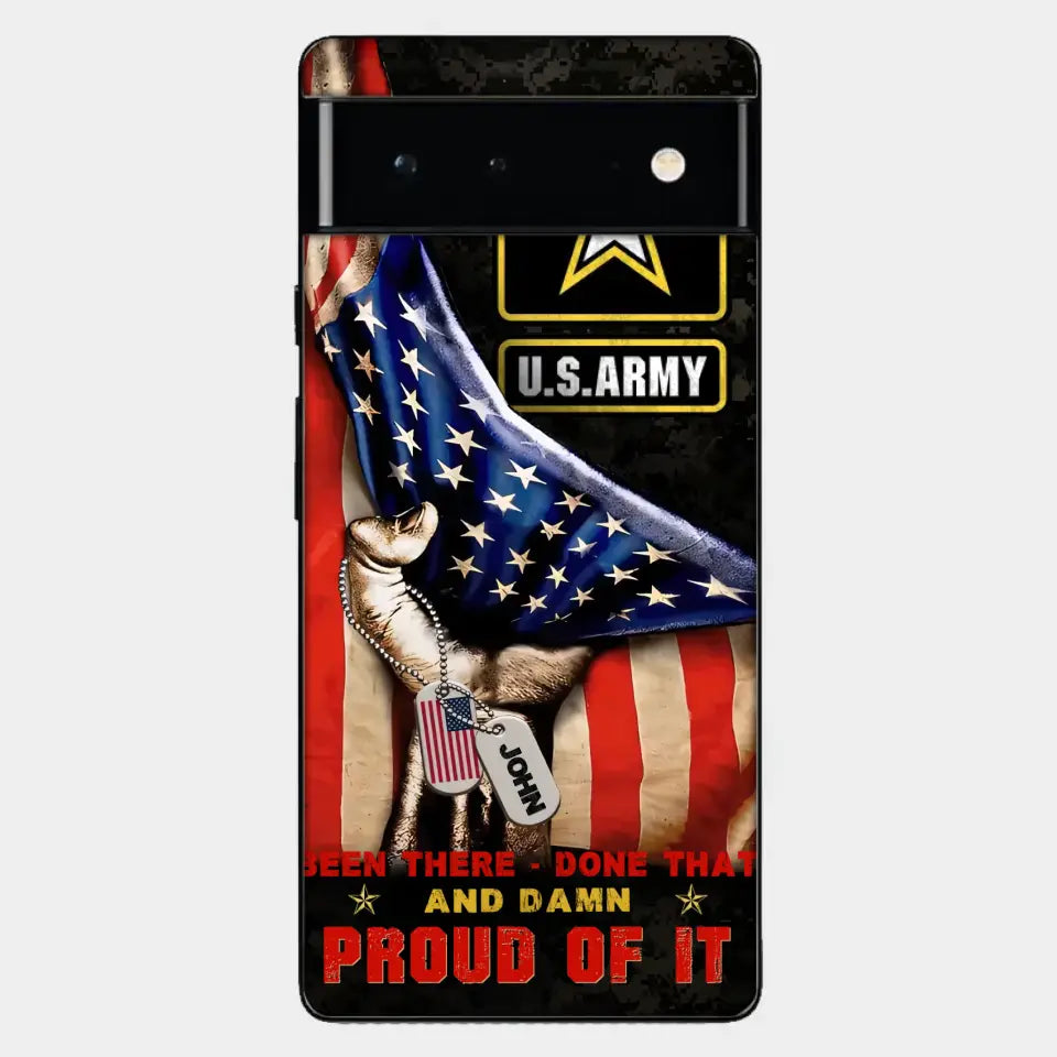 Custom Personalized Veteran Proudly Served Phone Case - Gift Idea For Veterans - Been There Done That And Damn Proud Of It