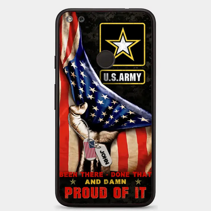 Custom Personalized Veteran Proudly Served Phone Case - Gift Idea For Veterans - Been There Done That And Damn Proud Of It