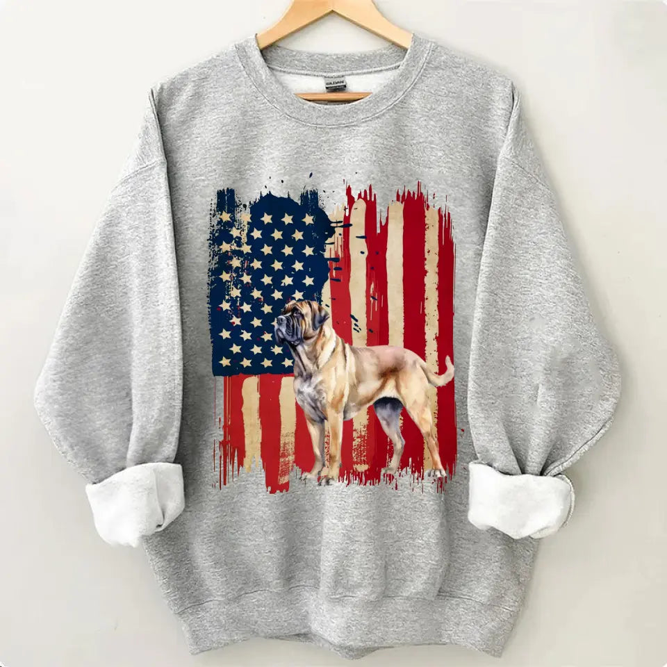 Can upload your own pet photos-Personalized dog flag printed clothing gift for dog lovers