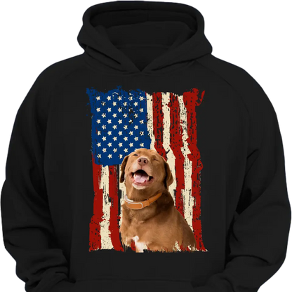 Personalize upload your photo flag background print clothes