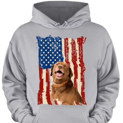 Personalize upload your photo flag background print clothes