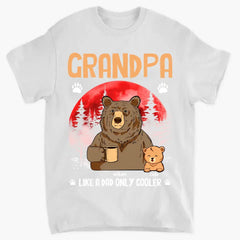 Personalized Grandma Like A Dad Only Cool Bear Printed with Child's Name Clothes