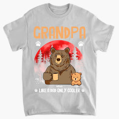 Personalized Grandma Like A Dad Only Cool Bear Printed with Child's Name Clothes