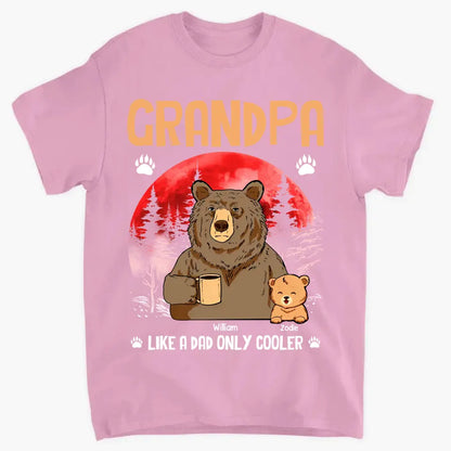Personalized Grandma Like A Dad Only Cool Bear Printed with Child's Name Clothes
