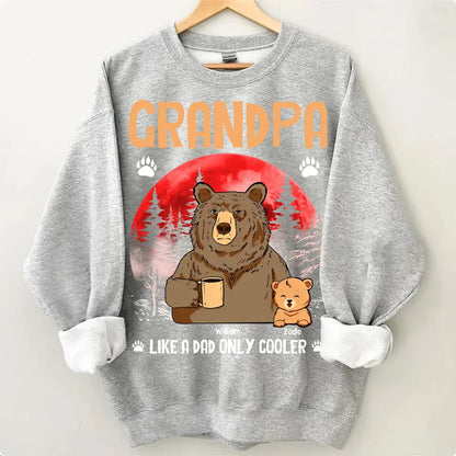 Personalized Grandma Like A Dad Only Cool Bear Printed with Child's Name Clothes