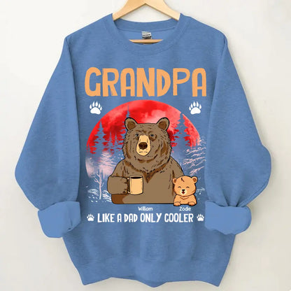 Personalized Grandma Like A Dad Only Cool Bear Printed with Child's Name Clothes