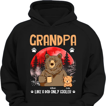 Personalized Grandma Like A Dad Only Cool Bear Printed with Child's Name Clothes