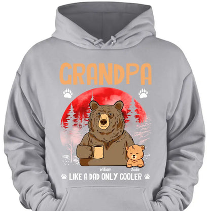 Personalized Grandma Like A Dad Only Cool Bear Printed with Child's Name Clothes
