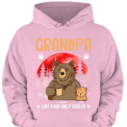 Personalized Grandma Like A Dad Only Cool Bear Printed with Child's Name Clothes