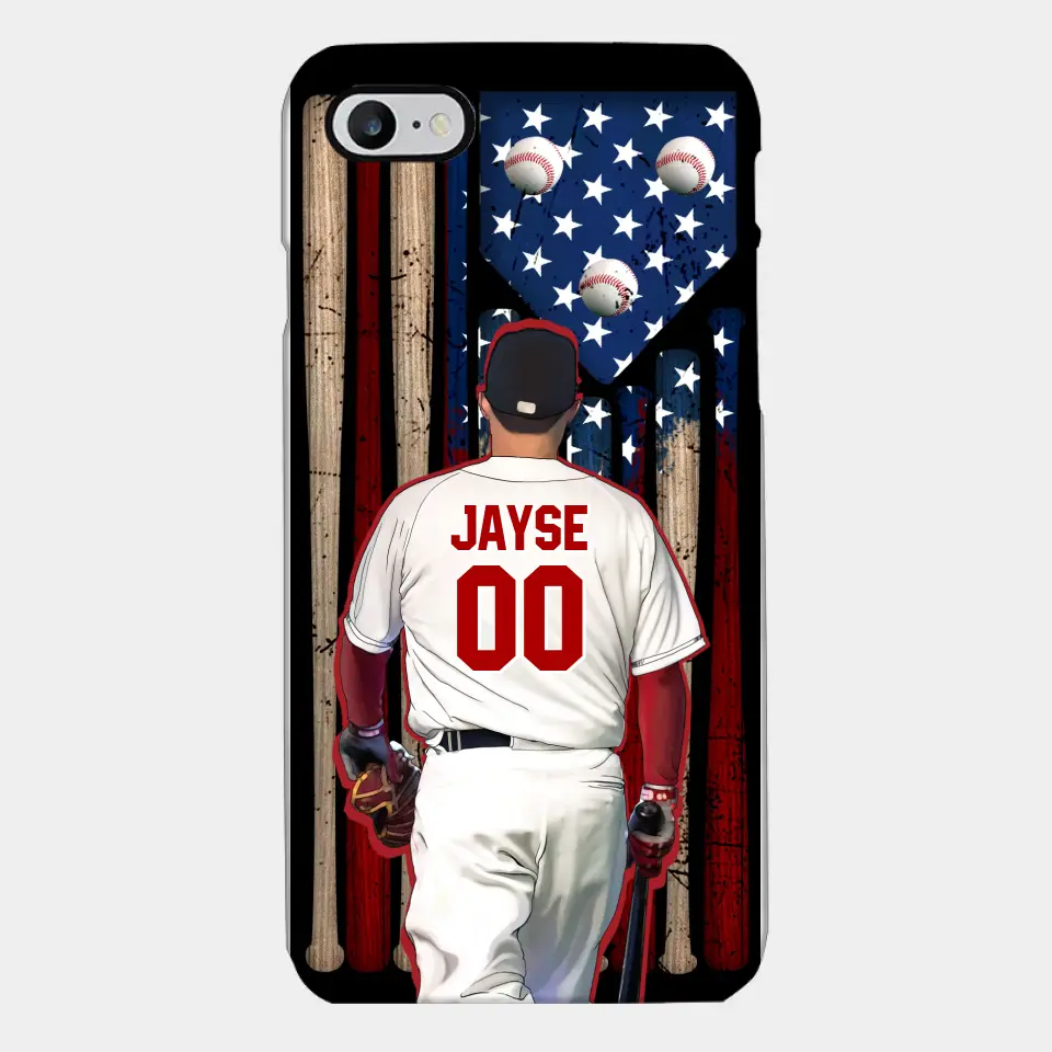 Custom Personalized Baseball Phone Case - Best Gift Idea For Baseball Lovers