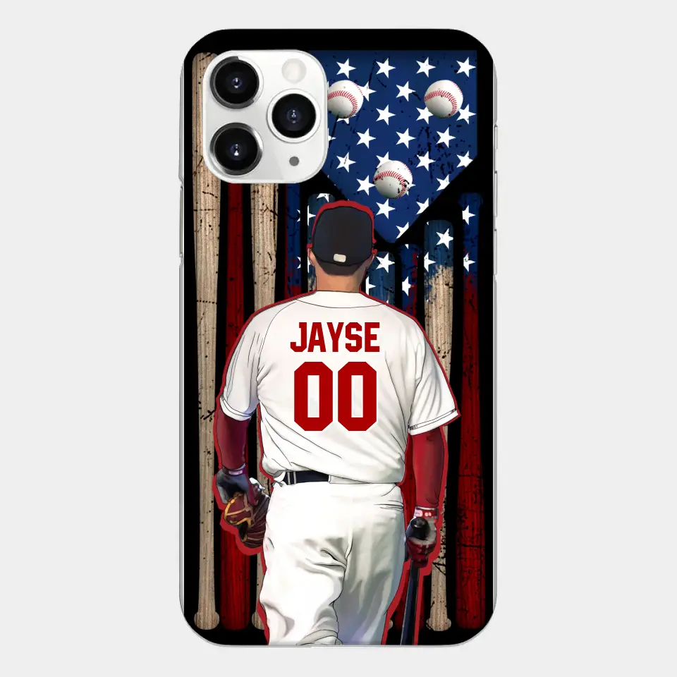 Custom Personalized Baseball Phone Case - Best Gift Idea For Baseball Lovers