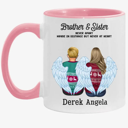 Family - The Love Between Brothers And Sisters Is Forever - Personalized Mug
