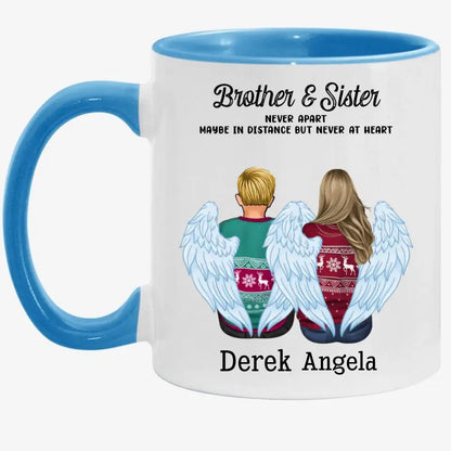 Family - The Love Between Brothers And Sisters Is Forever - Personalized Mug