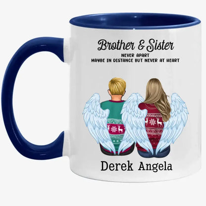 Family - The Love Between Brothers And Sisters Is Forever - Personalized Mug