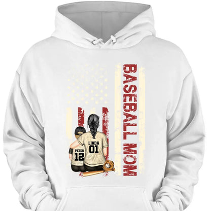 Personalized Baseball Mom Colorful Clothes Print