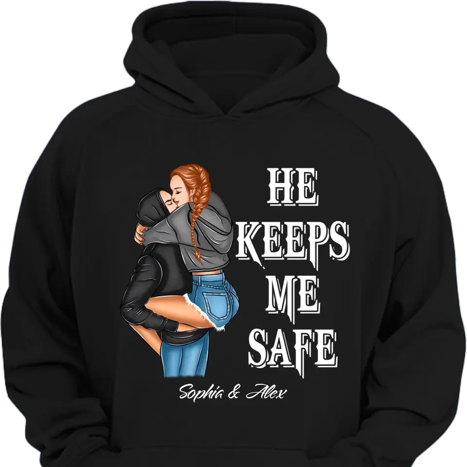 Personalized Couple Gifts She Keep Me Wild He Keep Me Safe Clothes