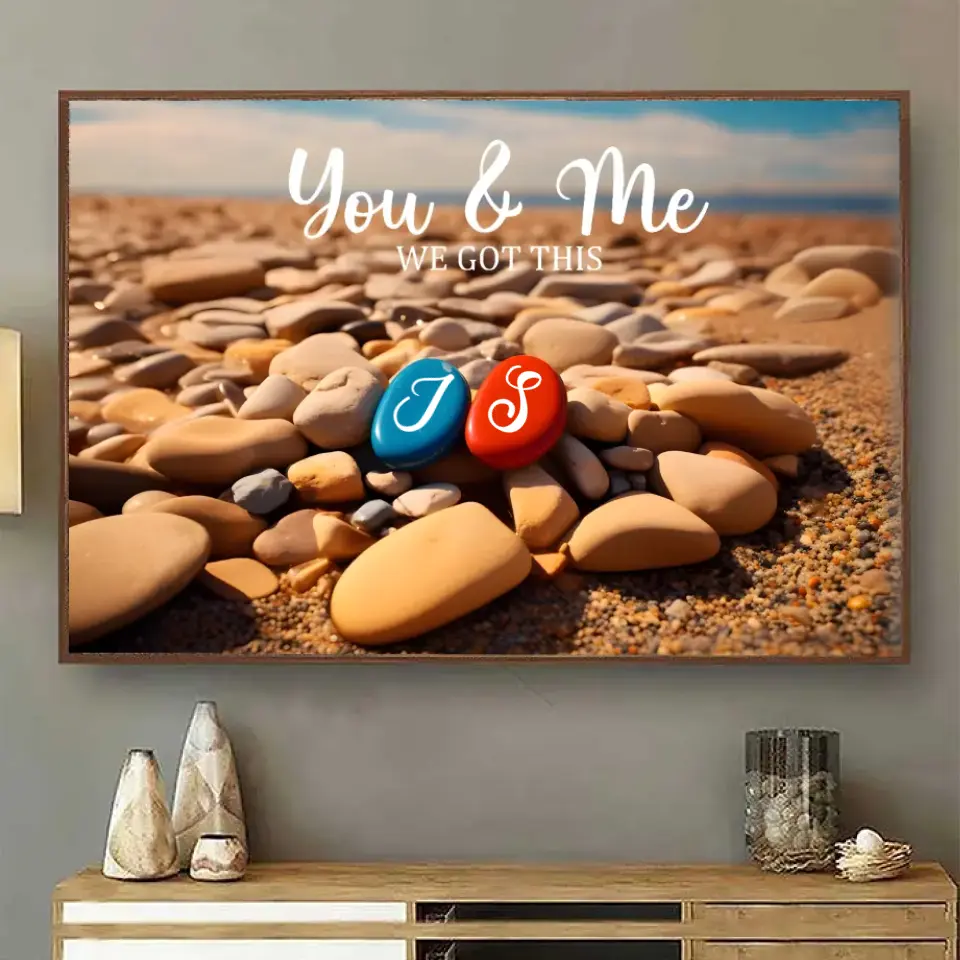 You & Me We Got This - Custom Personalized Couple Canvas - Anniversary Gift, Birthday Gift