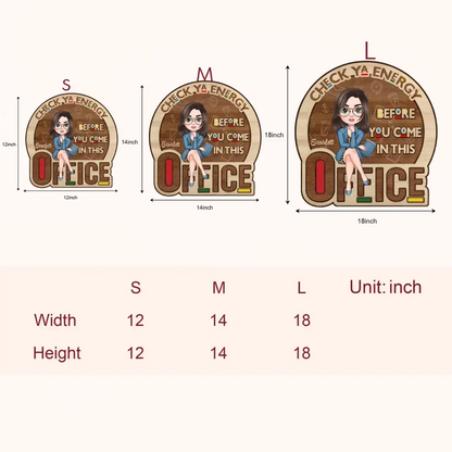 Personalized Custom Door Sign - Home Decor Gift For Office Staff, Colleague