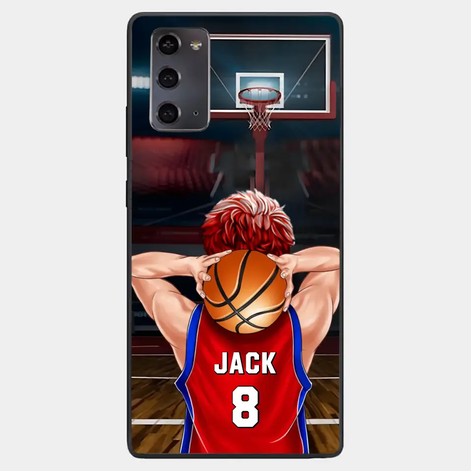 PERSONALIZED BASKETBALL PLAYER PHONE CASE, GIFT FOR BASKETBALL LOVERS