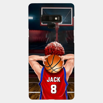 PERSONALIZED BASKETBALL PLAYER PHONE CASE, GIFT FOR BASKETBALL LOVERS