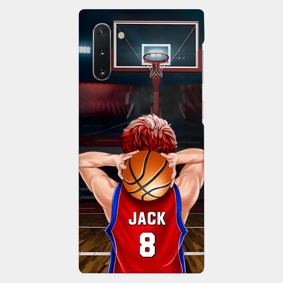 PERSONALIZED BASKETBALL PLAYER PHONE CASE, GIFT FOR BASKETBALL LOVERS
