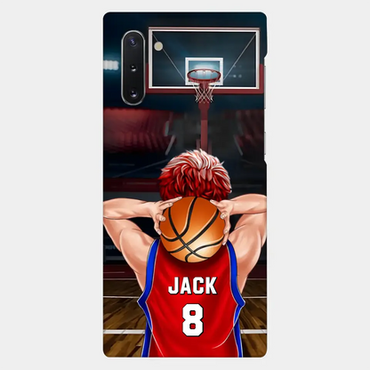 PERSONALIZED BASKETBALL PLAYER PHONE CASE, GIFT FOR BASKETBALL LOVERS