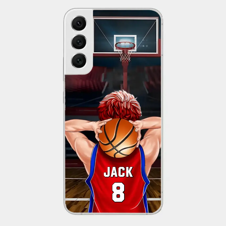 PERSONALIZED BASKETBALL PLAYER PHONE CASE, GIFT FOR BASKETBALL LOVERS