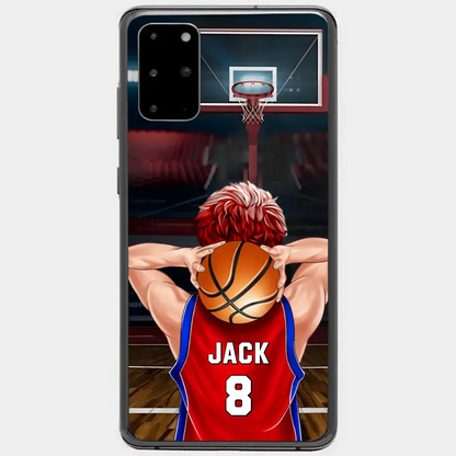 PERSONALIZED BASKETBALL PLAYER PHONE CASE, GIFT FOR BASKETBALL LOVERS