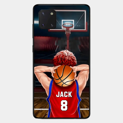 PERSONALIZED BASKETBALL PLAYER PHONE CASE, GIFT FOR BASKETBALL LOVERS