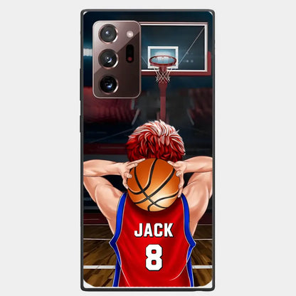 PERSONALIZED BASKETBALL PLAYER PHONE CASE, GIFT FOR BASKETBALL LOVERS