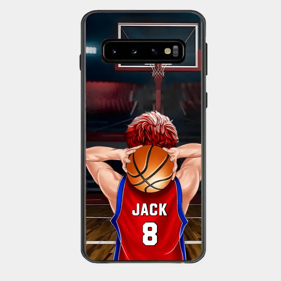 PERSONALIZED BASKETBALL PLAYER PHONE CASE, GIFT FOR BASKETBALL LOVERS