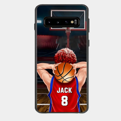 PERSONALIZED BASKETBALL PLAYER PHONE CASE, GIFT FOR BASKETBALL LOVERS