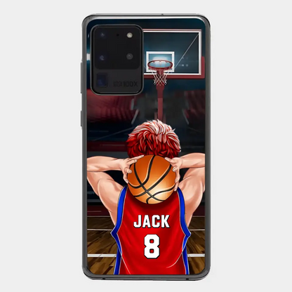 PERSONALIZED BASKETBALL PLAYER PHONE CASE, GIFT FOR BASKETBALL LOVERS