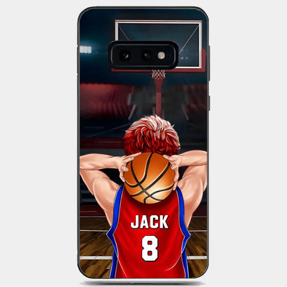 PERSONALIZED BASKETBALL PLAYER PHONE CASE, GIFT FOR BASKETBALL LOVERS