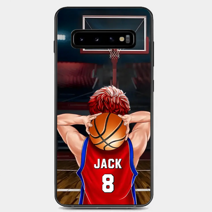 PERSONALIZED BASKETBALL PLAYER PHONE CASE, GIFT FOR BASKETBALL LOVERS