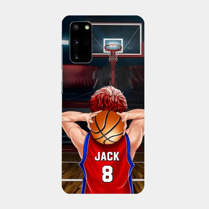 PERSONALIZED BASKETBALL PLAYER PHONE CASE, GIFT FOR BASKETBALL LOVERS