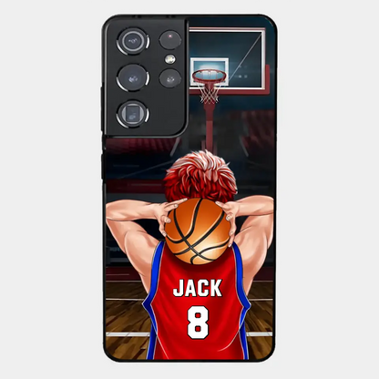 PERSONALIZED BASKETBALL PLAYER PHONE CASE, GIFT FOR BASKETBALL LOVERS