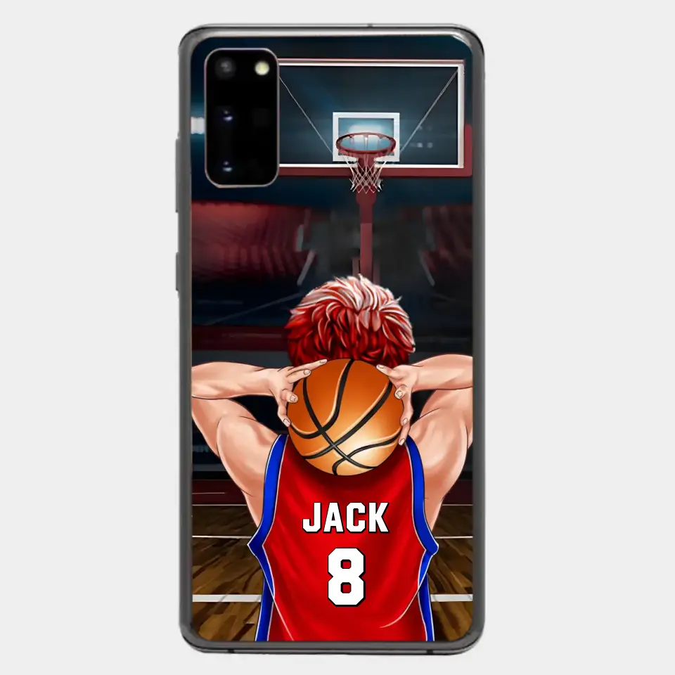 PERSONALIZED BASKETBALL PLAYER PHONE CASE, GIFT FOR BASKETBALL LOVERS