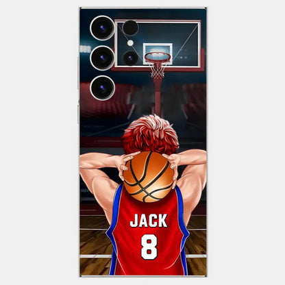 PERSONALIZED BASKETBALL PLAYER PHONE CASE, GIFT FOR BASKETBALL LOVERS