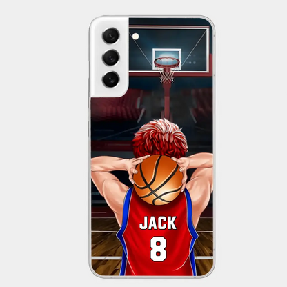 PERSONALIZED BASKETBALL PLAYER PHONE CASE, GIFT FOR BASKETBALL LOVERS