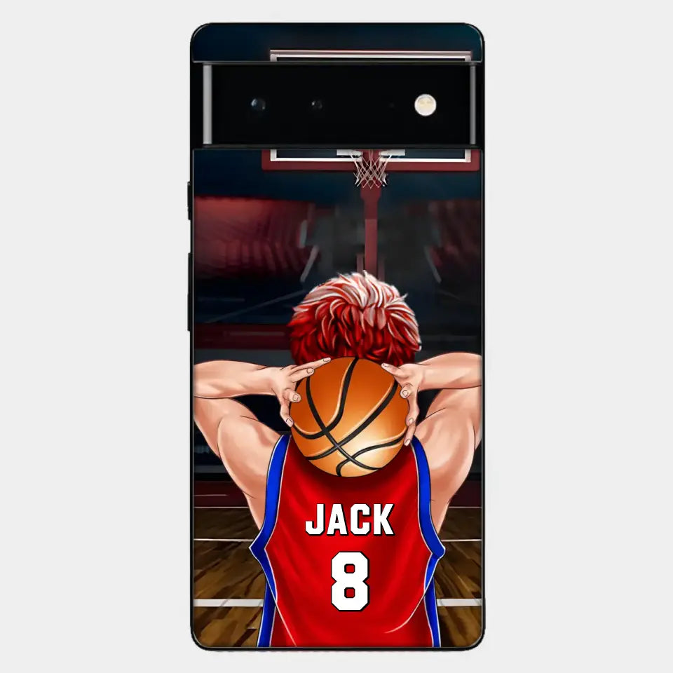 PERSONALIZED BASKETBALL PLAYER PHONE CASE, GIFT FOR BASKETBALL LOVERS