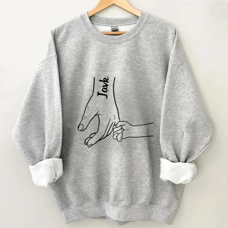 Hand in Hand, I Will Always Protect You All - Family Personalized Custom Unisex clothes - Father's Day Gifts For Dad, Grandpa