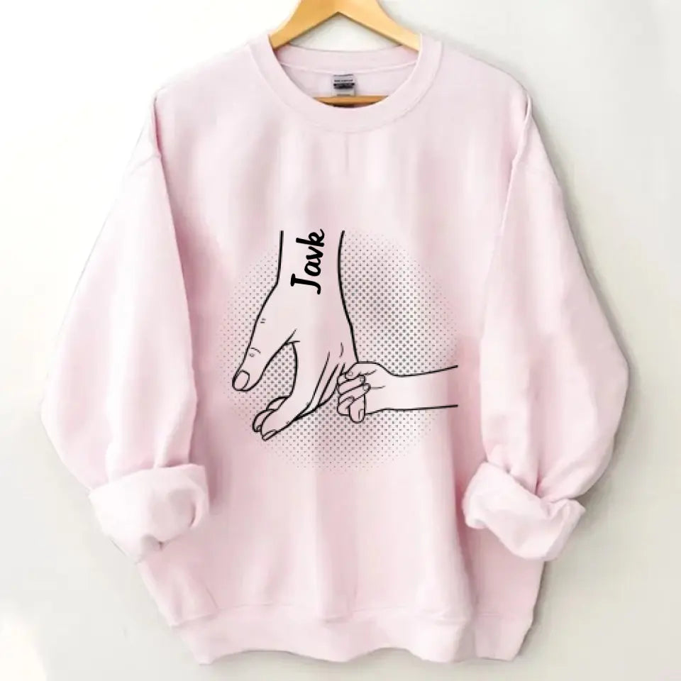 Hand in Hand, I Will Always Protect You All - Family Personalized Custom Unisex clothes - Father's Day Gifts For Dad, Grandpa