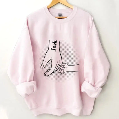 Hand in Hand, I Will Always Protect You All - Family Personalized Custom Unisex clothes - Father's Day Gifts For Dad, Grandpa