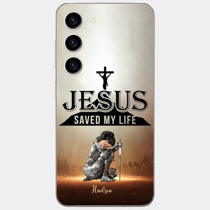 Jesus Saved My Life Personalized Phone Case