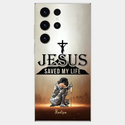 Jesus Saved My Life Personalized Phone Case