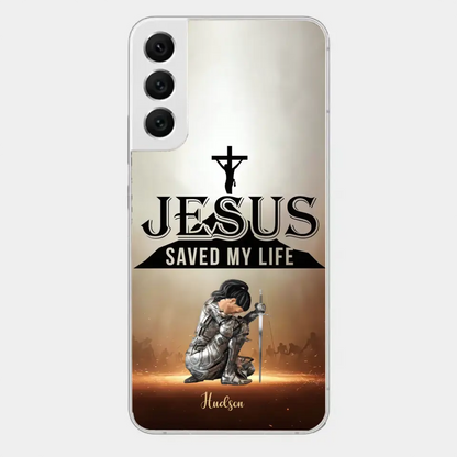 Jesus Saved My Life Personalized Phone Case