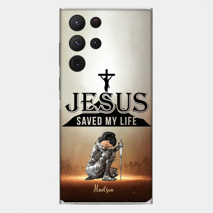 Jesus Saved My Life Personalized Phone Case