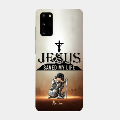 Jesus Saved My Life Personalized Phone Case