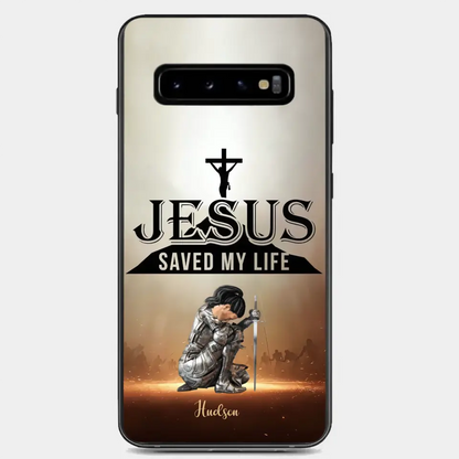 Jesus Saved My Life Personalized Phone Case